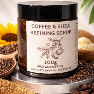 Coffee & Shea Body Scrub by MLG Cosmetics | Exfoliating Sugar & Coffee Scrub for Glowing Skin
