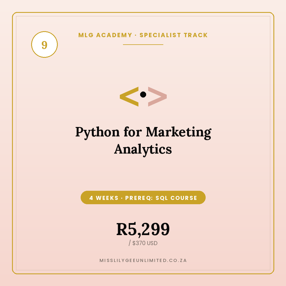 Python for Marketing Analytics